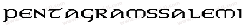 pentagramssalemica ex字体转换